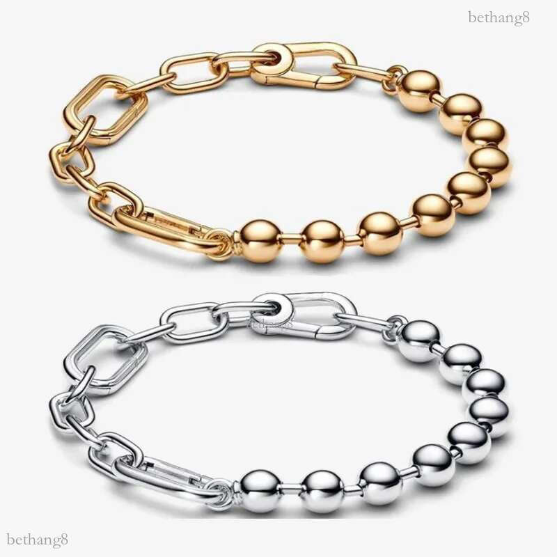 Luxury Designer ME Chain Beads Bracelets Women Authentic s925 Sterling Silver Charms Bracelet Birthday Christmas Gifts Jewelry BR119