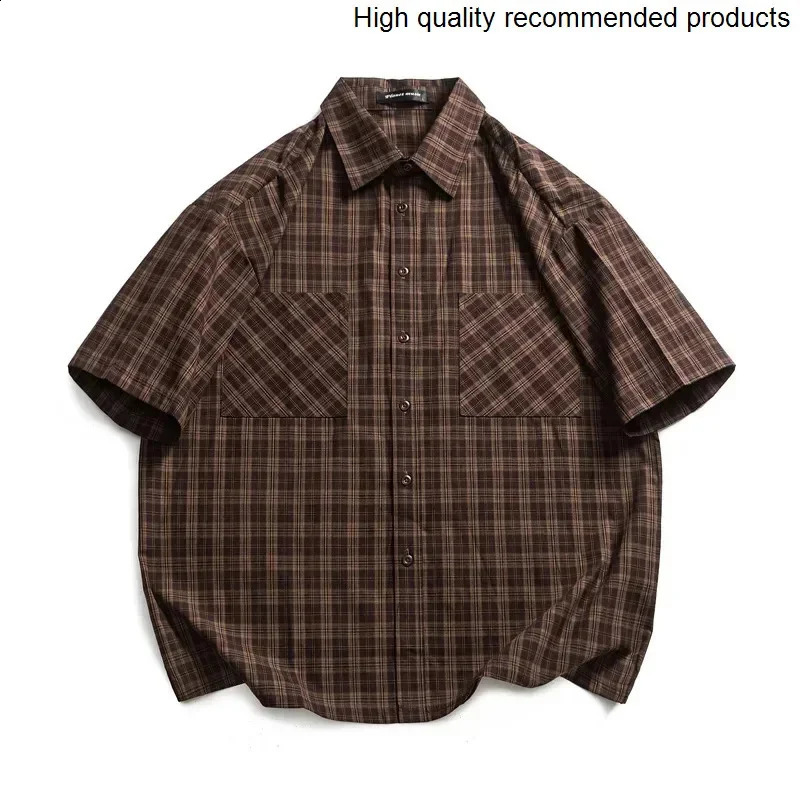 Mens streetwear retro summer pure cotton plain weave loose casual long sleeved commodity shirt Cityboy shirt 250411