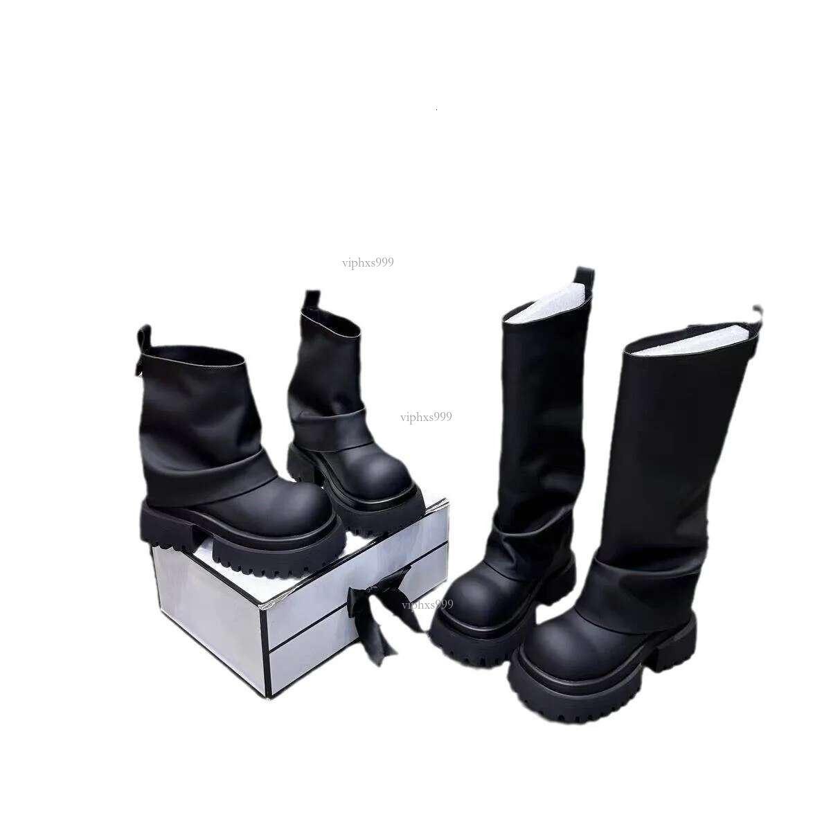 New Free Shipping Designer Shoes British Style Autumn Martin For Women In 2025 Internet Famous High-end Thick Soles Super Hot High Short Boots