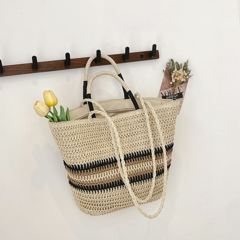 2025S Designer Women S Bag This Year S Popular Woven Tote For Women Is The Forest Series Small Fresh Fashionable And Versatile Travel Large Capacity B