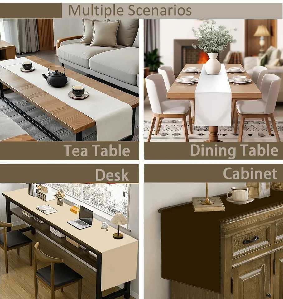 Christmas Christmas linen table flag watercolor walnut clip Christmas home decoration farmhouse dining tablewaterproof stain resistant Y251113