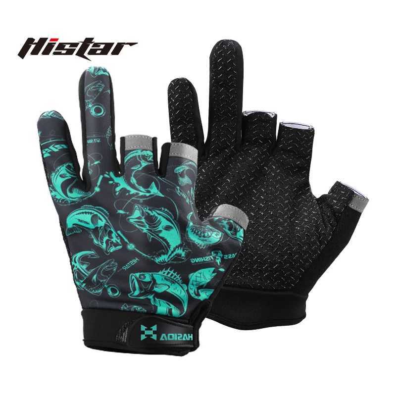 HSITAR Customized Type Outdoor Fishing Combat High Elasticity Breathzble Fishing GlovesC250412