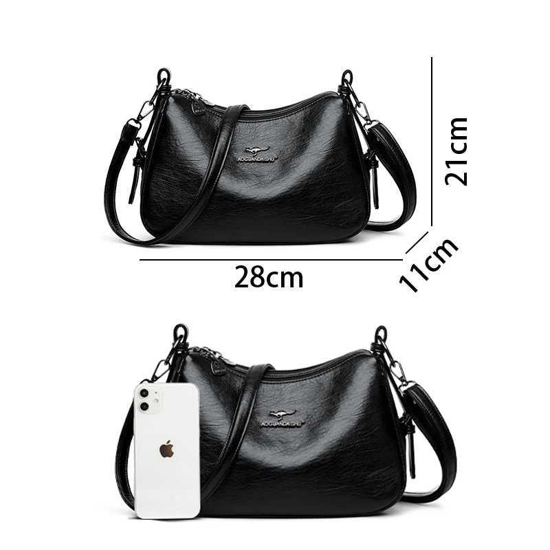 Luxury Designer Ladies Handbags New High Quality Leather Shoulder Bag for Women Female Retro and Minimalist Crossbody Bag PursesW251112