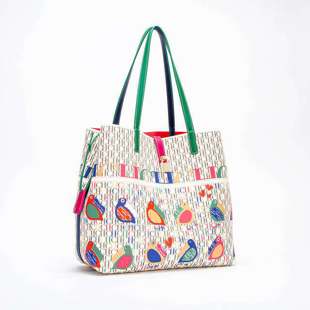 CHHC Fashion Trendy Tote Bag Full Print English Large Capacity Handbag For Women, Portable