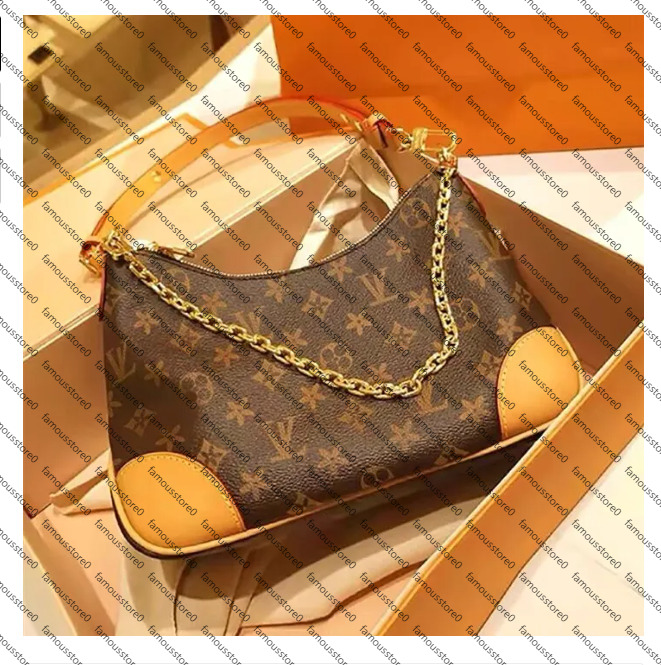 10A designer Underarm Mahjong Bag classic brown flower Chain small retro single shoulder bags crossbody carrying women tote Clutch bag