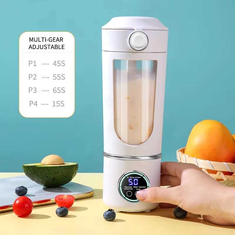 New Portable Juice Maker Blender for Shakes Smoothie 700ML Durable Juicer Steel Blades 2 In 1 Blender Bottle Smoothie Portable C251113