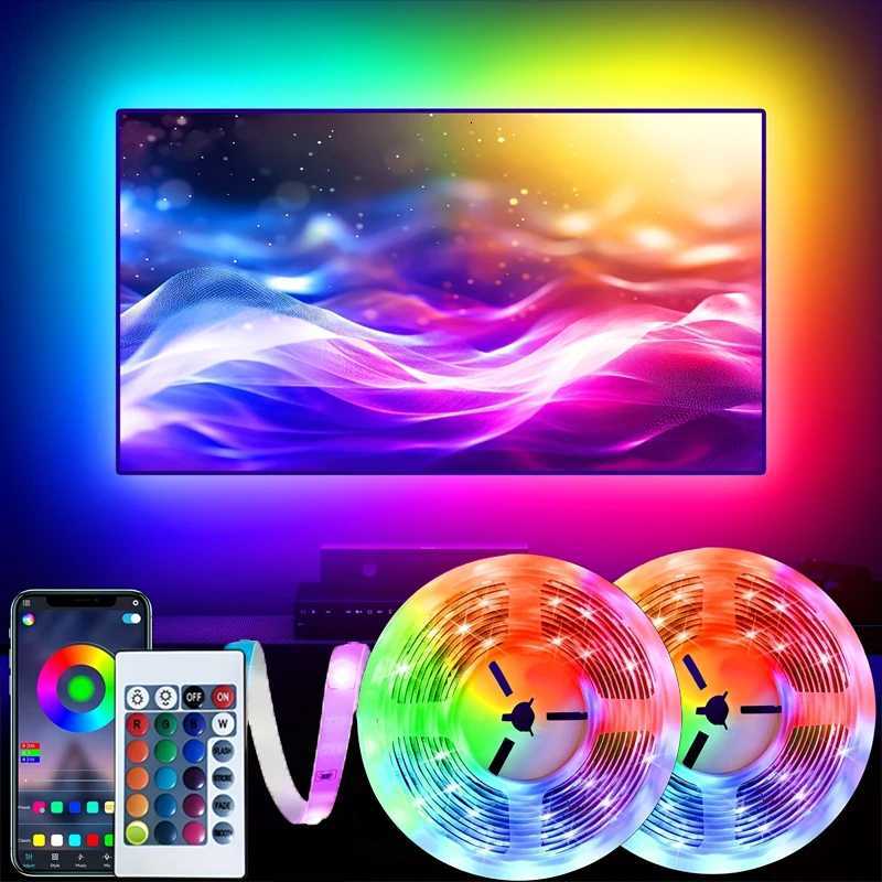 1-30M 5V USB Bluetooth LED Strip Light SMD 5050 5V RGB Flexible LED Strip Bluetooth APP Control Color Change For TV background W251112