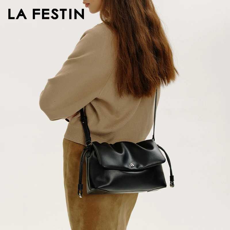 LA FESTIN Original Women Bag 2025 New Leather Bag Shoulder Crossbody Bag FAshion High-capacity BagW251112
