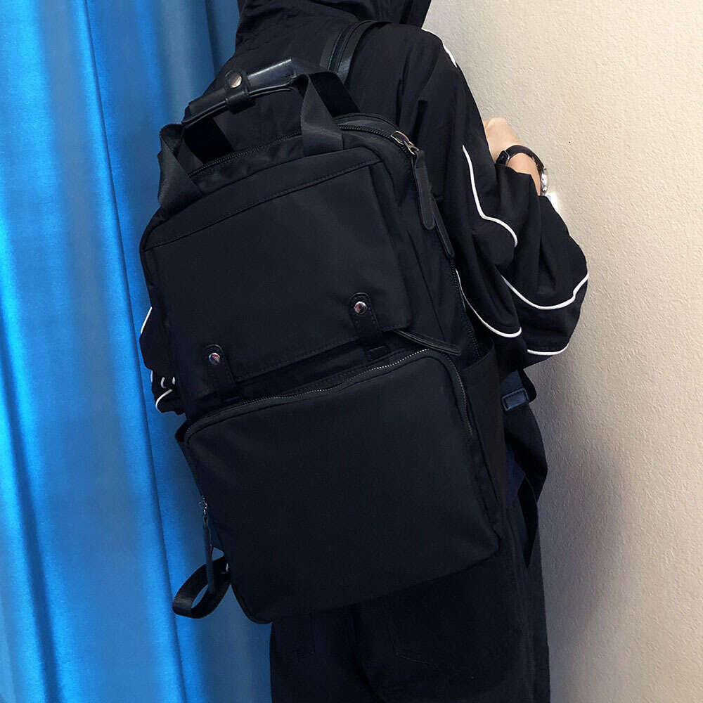 Backpack college style Oxford cloth waterproof lightweight computer men's backpack travel bag