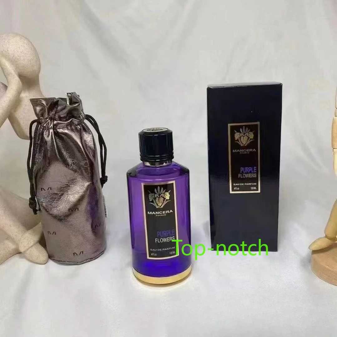 Hot-selling Mancera Purple/Blood/Ebony/Greedy Rose/Jasmine/Soft Vanilla 120ml Lasting Fragrance Men and Women Oriental FragranceT251113