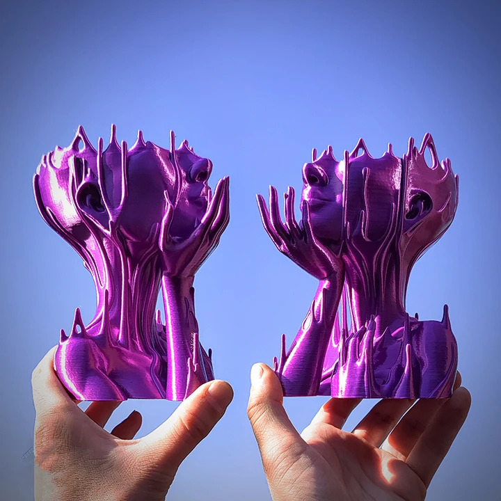 MELTED GIRL Planter Succulent Plant Flower Pot Resin Container With Drain Holes Flowerpot Figure Garden Decor Tabletop Ornament 251112