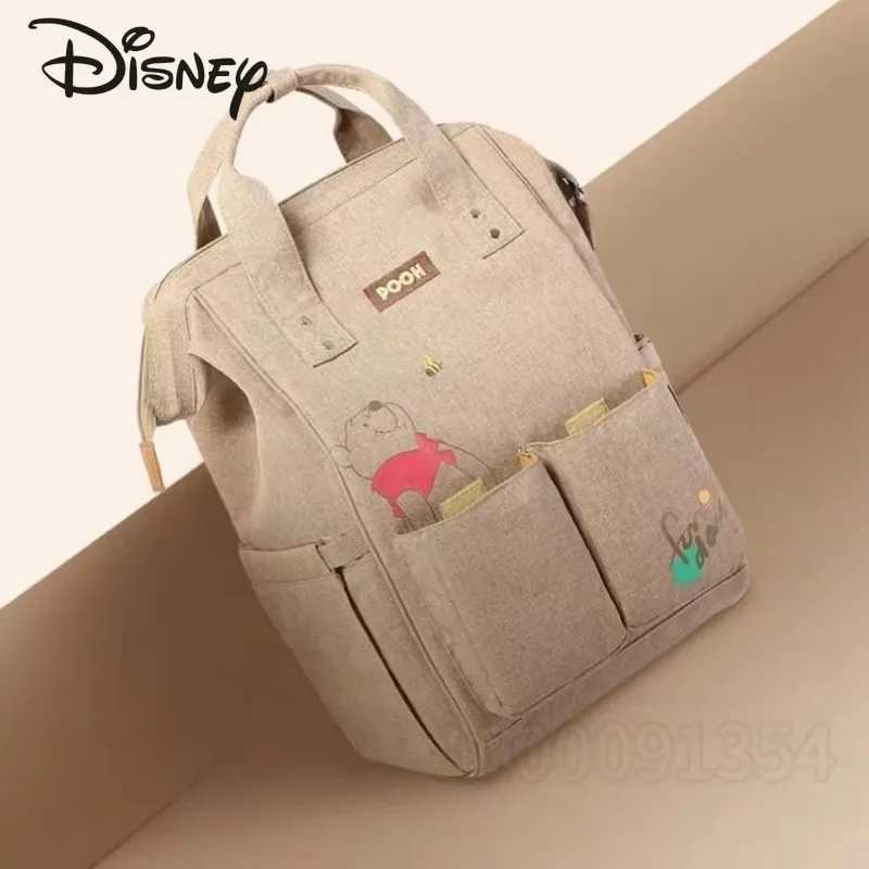 Disney Mickey New Diaper Bag Backpack Luxury Brand Original Baby Diaper Bag Backpack Cartoon Baby Diaper Bag MultifunctionalXJ250412