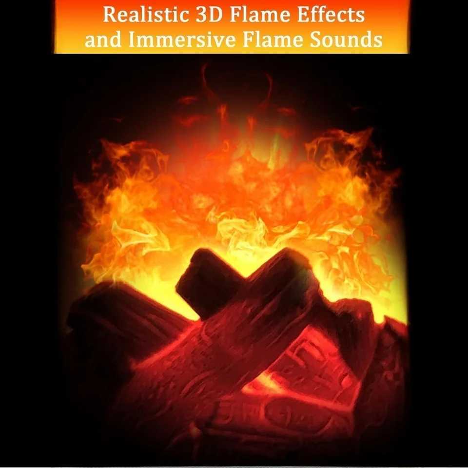 Christmas Fireplace Flame Light Charcoal Style LED Table Lights Lamp for Holiday Winter Gift Party Warm Home Decor Led Lights Y251113