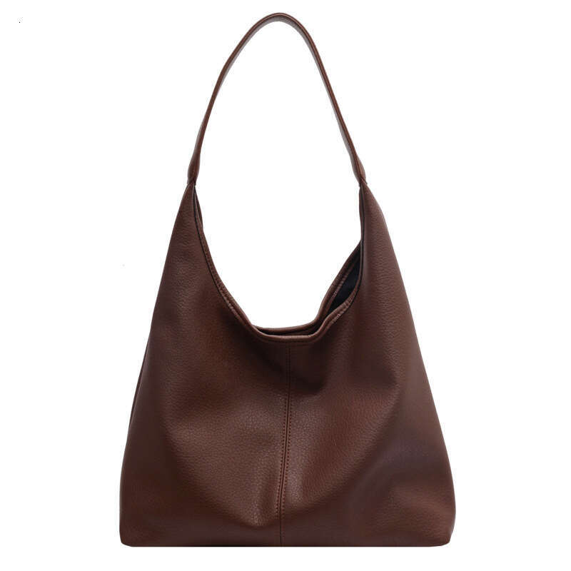 Single shoulder tote bag, large capacity Western style handbag, women's 2025 new fashionable and simple casual armpit bag