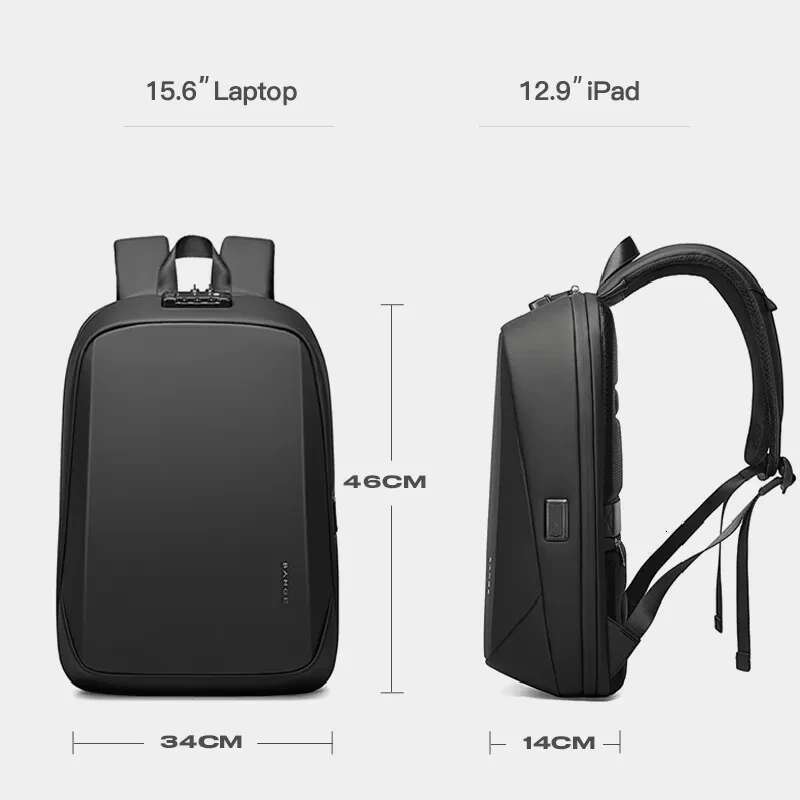 BANGE Brand Laptop Anti-Theft Waterproof School Backpacks USB Travel Bag Backpack Business Male 2024
