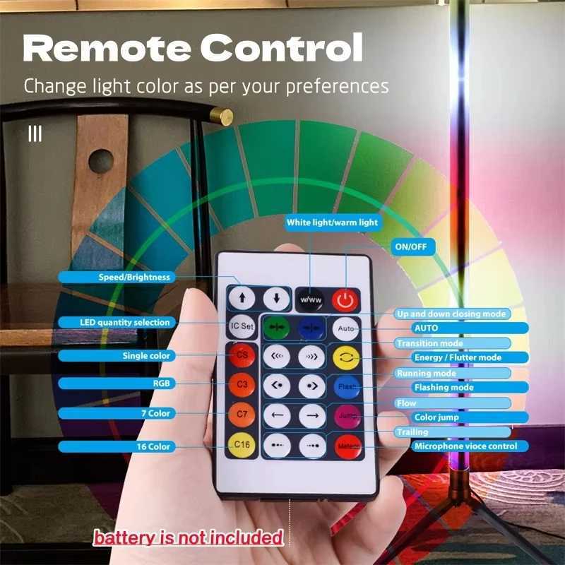 LED column floor lamp living room RGBWWCW used for room decoration USB power supply Nordic indoor atmosphere floor lamp W251112