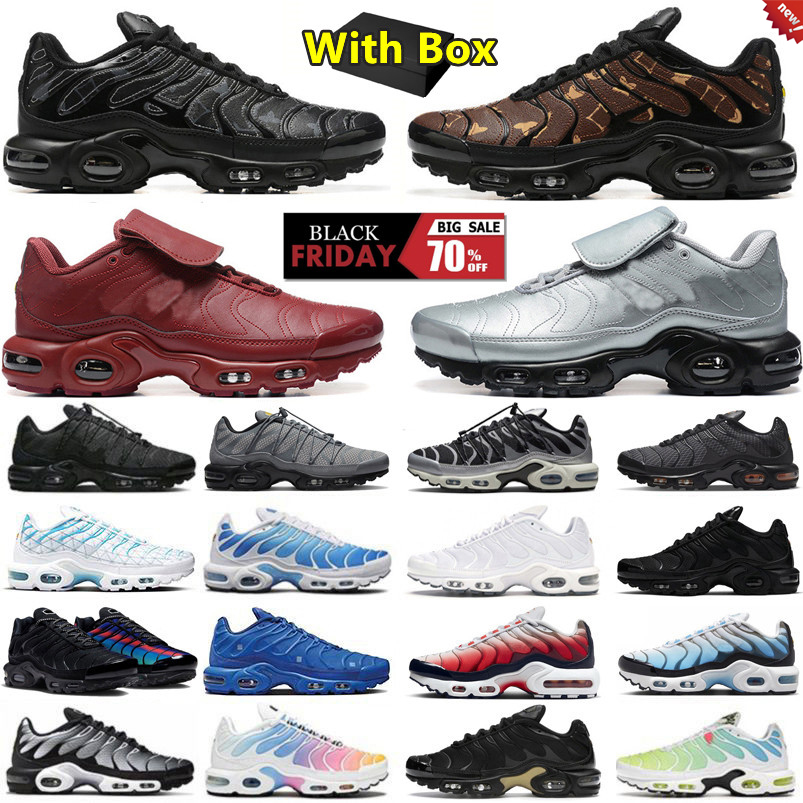 Designer tn plus tns mens running shoes Triple White Black 25th Anniversary Atlanta Grey Reflective House Blue Onyx Stone Men Women Trainers Sports Sneakers Sneaker