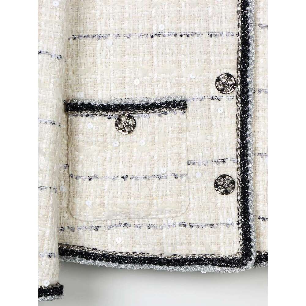 Designer Clothes 2025 New Style Fashionable, Elegant And Comfortable Tweed Jacket French Light High-End Age-Reducing Top