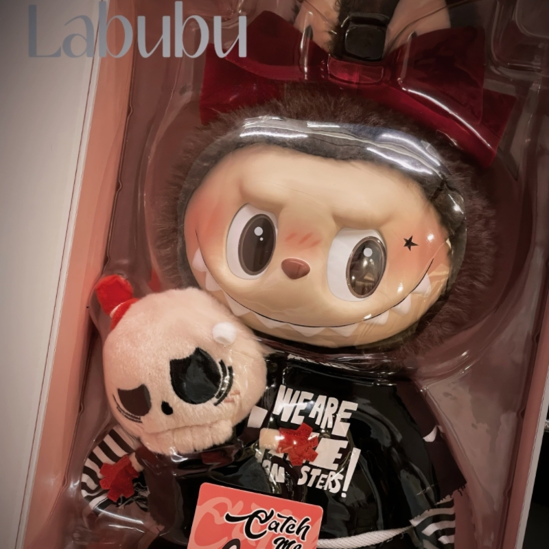 38Cm labubu Valentine's Day The Monsters Catch If You Like Me Trendy Garage Kit Collection Valentine Gift Zimomo A gift for the child PVC Figurin