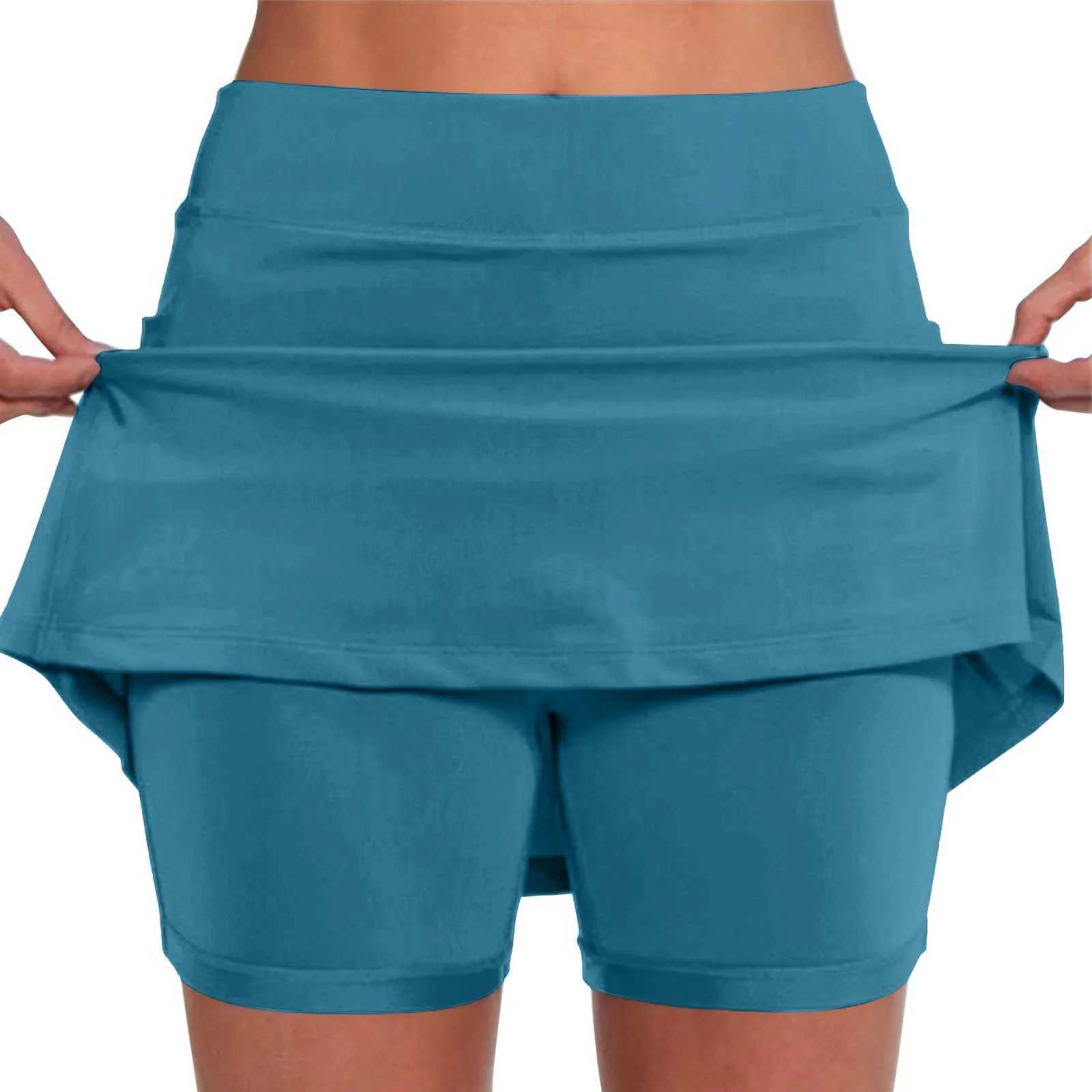 Womens sports shorts elastic yoga pants summer solid color sports shorts lightweight high waisted tight fitting solid color jogging shorts Y250412