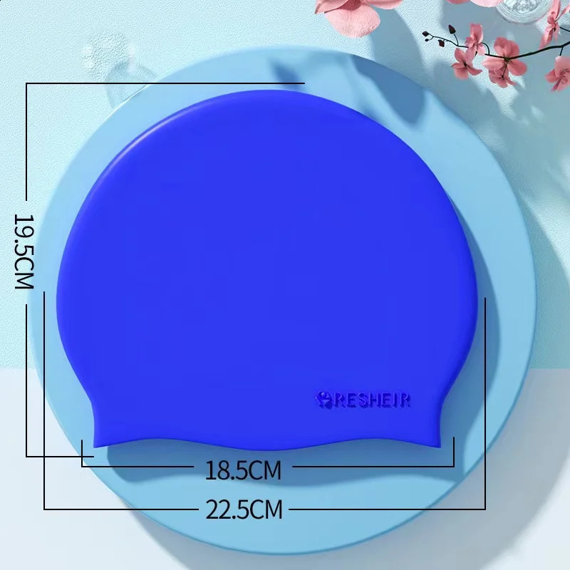 3pcs silicone swimming cap adult waterproof and high-definition professional women large-frame swimming goggles diving cap 250411