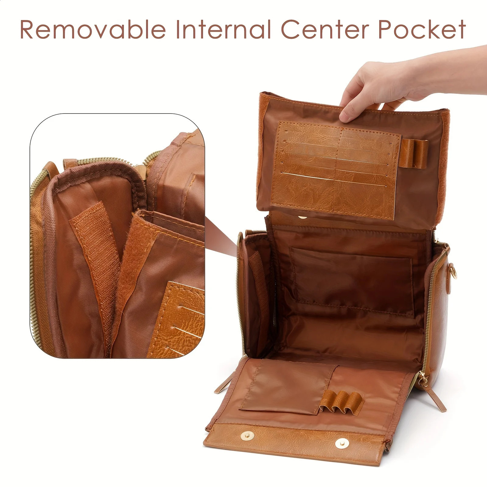Retro Handbag PU Leather Women Bag Purse Portable Storage Bag With Multi Card Slots Womens Multi Layer Crossbody Bag 250411