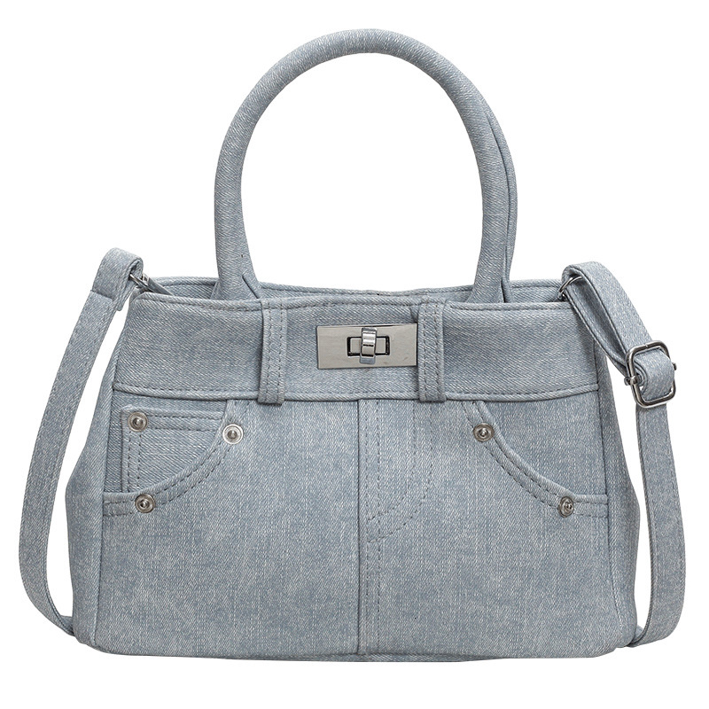 2025S Designer Women S Bag Casual And Versatile Denim Small For Women New Trendy Fashion Single Shoulder Crossbody Bag Popular Niche Handbag