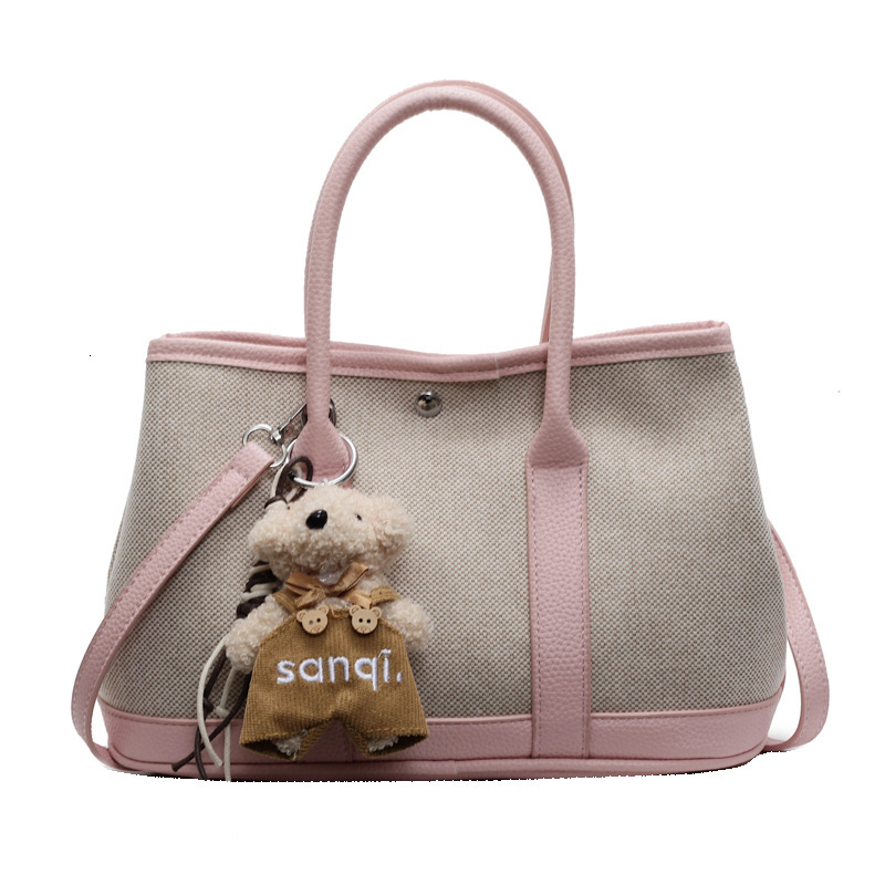 2025S Designer Women S Bag New Fashionable Handheld Bucket For Women In Spring Forest Cute Versatile Canvas Mother And Child Bag Popular Crossbody Bag