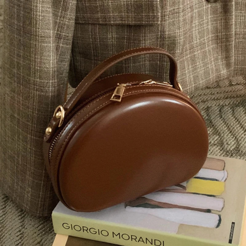 SUNNY BEACH Vintage Mini Cute Woman Fashion PU Leather Crossbody Bag Female er Tote Handbag Purse Korean Style 250411