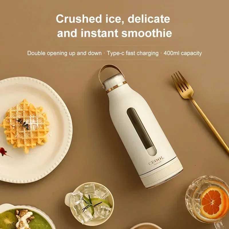 400ML Portable Multifunction Juicer USB Fast Rechargeable Mixer Fresh Fruit Grinder Electric Blender Cup Shakes Smoothie Maker C251113