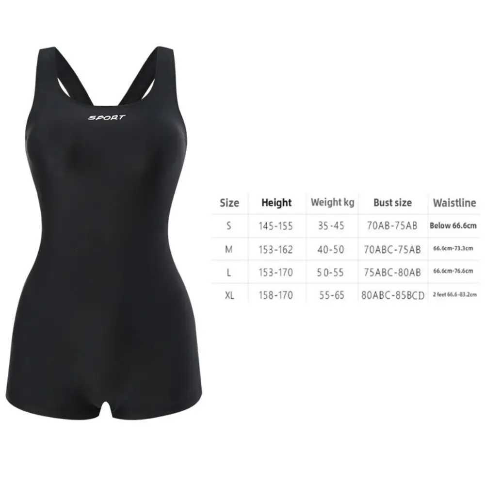 Flat Corner One-piece Swimsuit Chlorine Resistant With Chest Pad Womens Swimsuit Plus Size Conservative Design Beach SwimsuitW251113