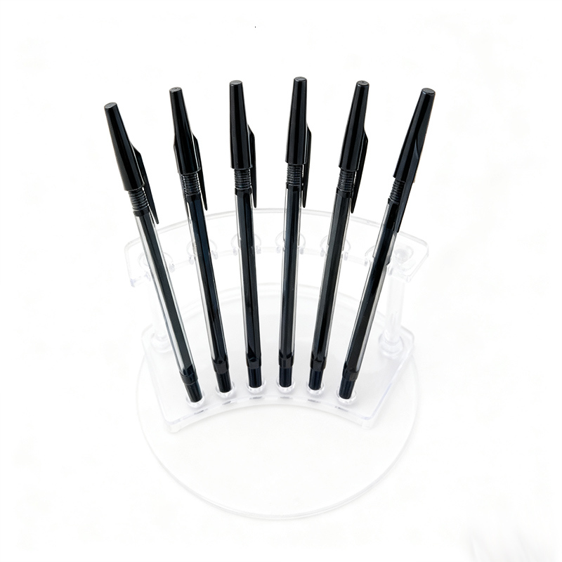 PEA009F M2 Black Gel Pen, 0.7mm/1.0mm Bullet/Semi-Needle Tip, 12pcs/Box Single-Color Printed Barrel, Office Writing Stationery