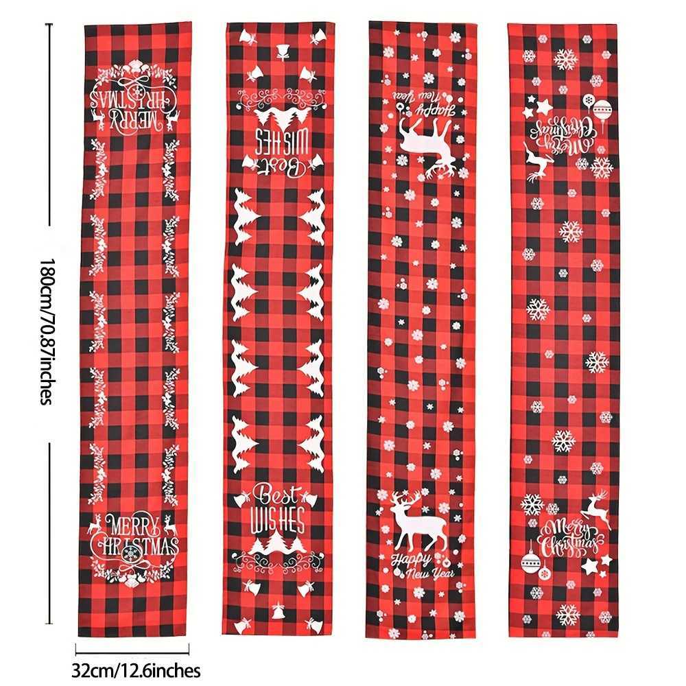 Christmas 1pc New Year Christmas Tablecloth Xmas Table Linens for Christmas Decoration Home Tablecover Decorative Y251113