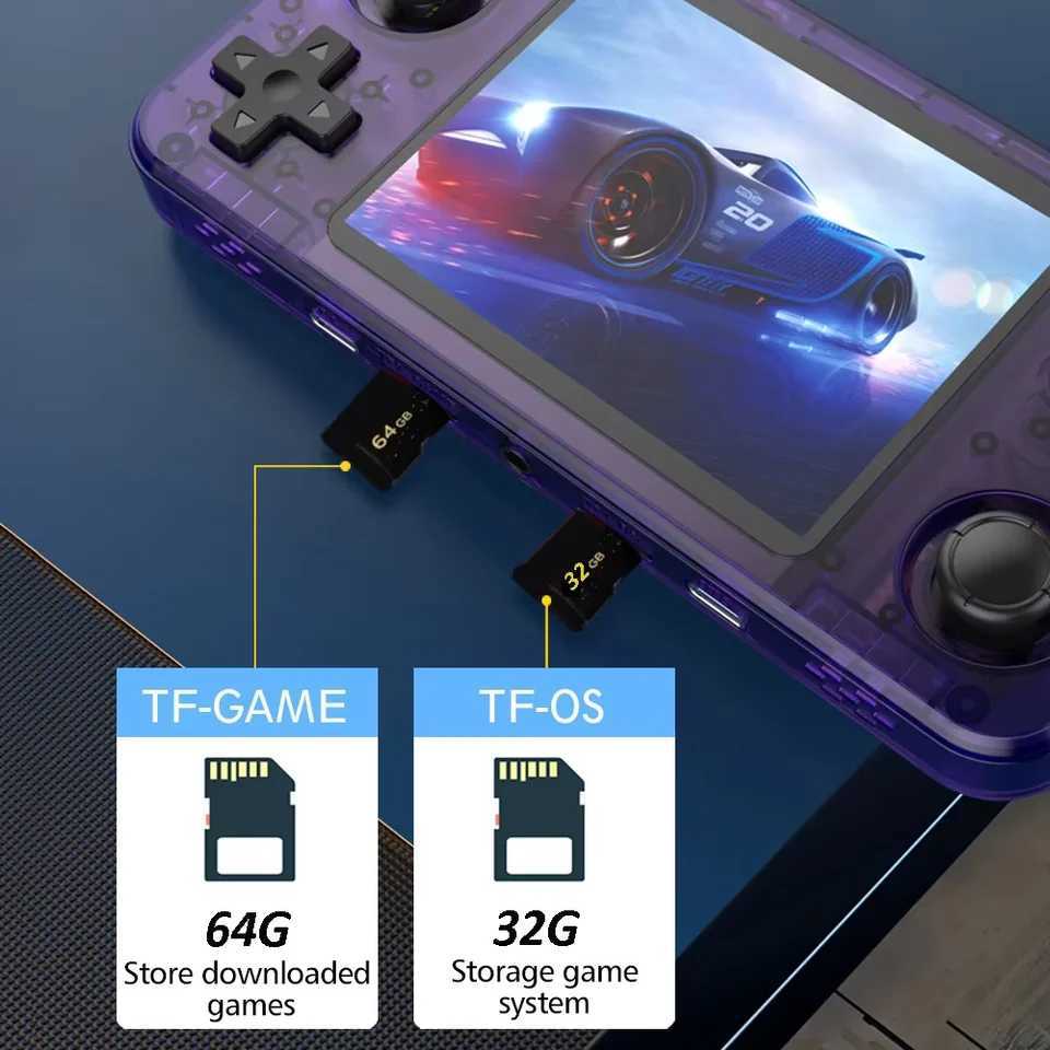 R36H Handheld Game Console 35-inch IPS Sn Linux Retro Video Games Player 3000 mAh 128G 20000 Classic Game H251113