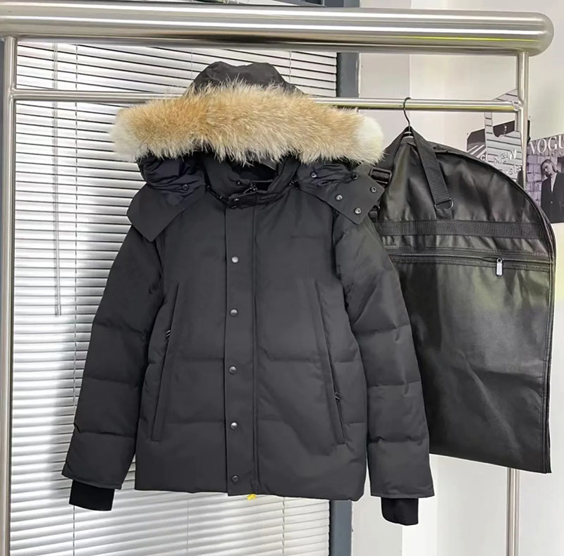 Mens Down Jackets Veste Homme Outdoor Winter Jassen Outerwear Big Fur Hooded Fourrure Manteau Down Jacket Coat Hiver Parka Doudoune XS-XXL