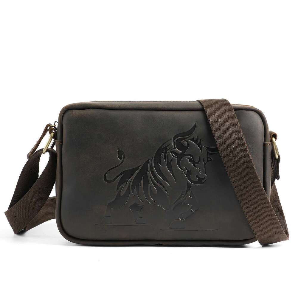 YATBEST Men's Crossbody Emed Large Capacity Multi Compartment Business Commuting Portable Fashionable Shoulder Bag
