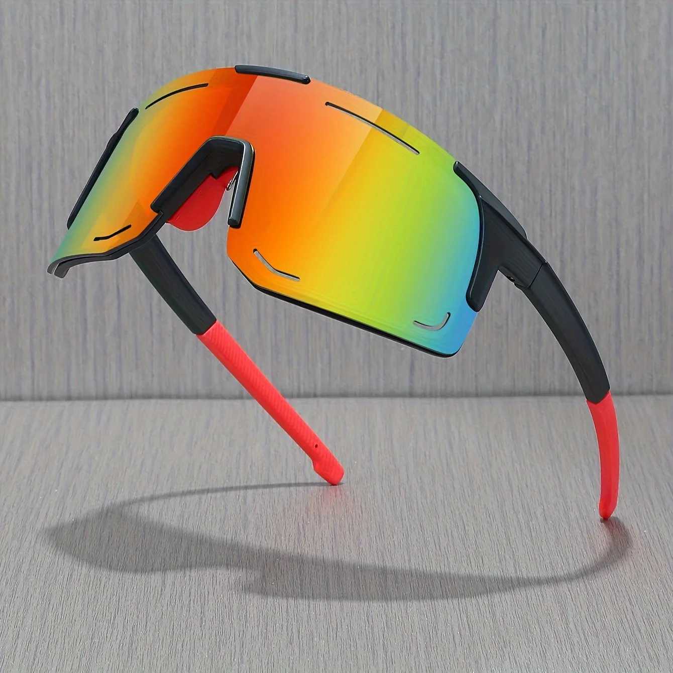 Sports Wrap Around Sunglasses For Women Men Large One Piece Sun Shades For Cycling Fishing Skiing Fashion Sun Glasses UV400C250412