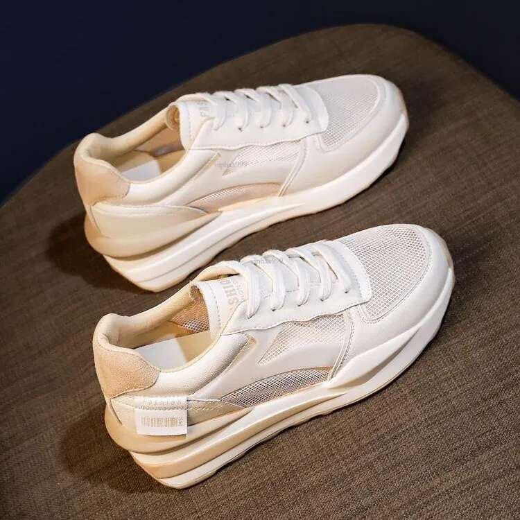 Outdoor Women's Training Running Shoes 2025 Summer New Designer Shoes Thick-soled Interior With Added Breathable Mesh Casual Sports Dad Shoes