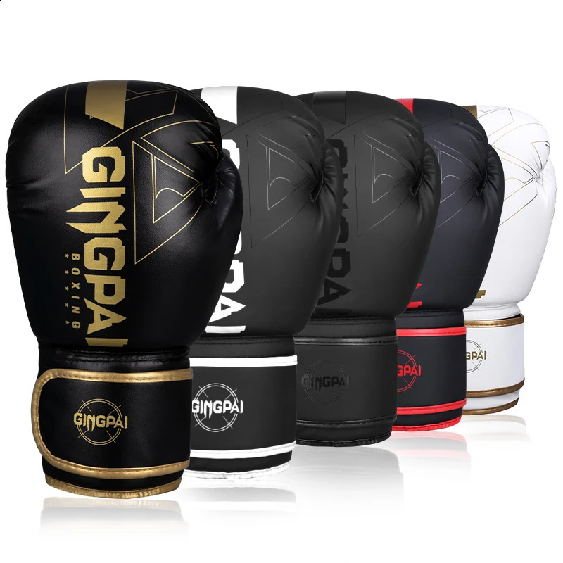 Professional 68101214oz Boxing Gloves PU Muay Thai MMA Profession Kickboxing Adults Sandbag Training Gloves Equipment 250410