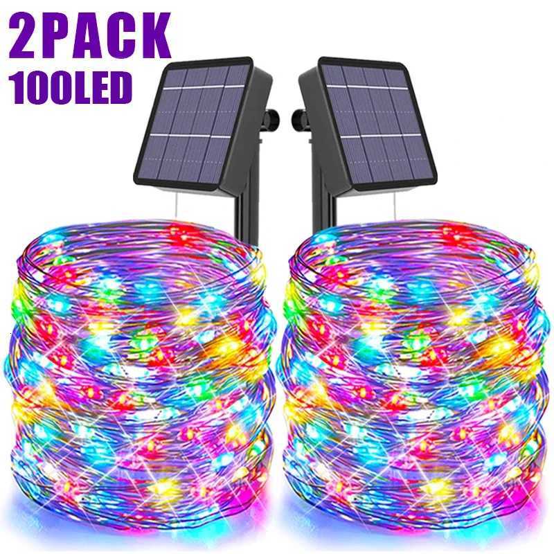Solar LED String Lights Outdoor Waterproof Festoon Garden Decor Christmas Fairy Garland String Lights M251113