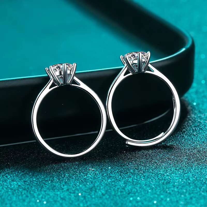 Zircon Diamond Moissanite Wedding Fine Fashion Jewelry Rings 925 Sterling Silver Casual Rings for Ladies