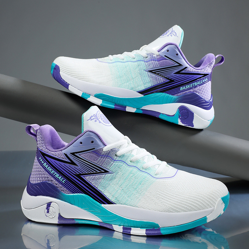 Free shipping designer basketball shoes men black blue purple comfortable breathable wear-resisting outdoor sport shoe classics