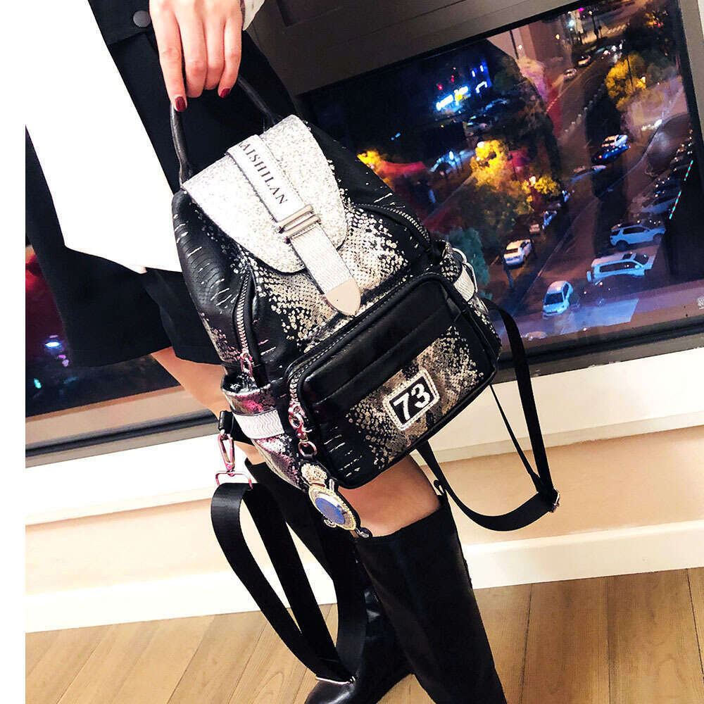 Backpack sequin backpack for women in , new fashion trend, high-end feeling, foreign style backpack, women's travel bag