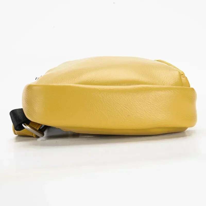 Fashion Simple Solid Zipper Crossbody Chest Bags For Women Retro PU Leather Shoulder Bag Leisure Tourism Mobile Wallet