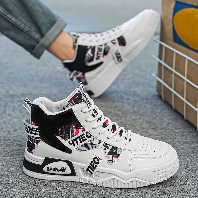 2025 Summer New Men's Sports High Top Shoes Breathable and Height Increasing Designer Fashion Sports Shoes