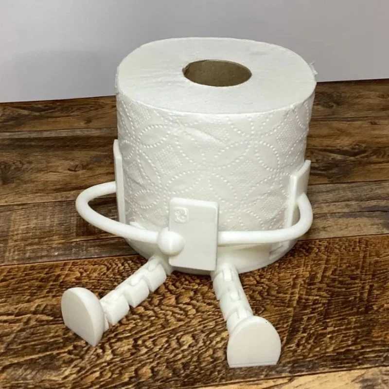 Creative Sitting Reading Partner Toilet Paper Holder 3D Printing Tissue Roll Paper Dispenser Bathro Decor Accessories Y251112