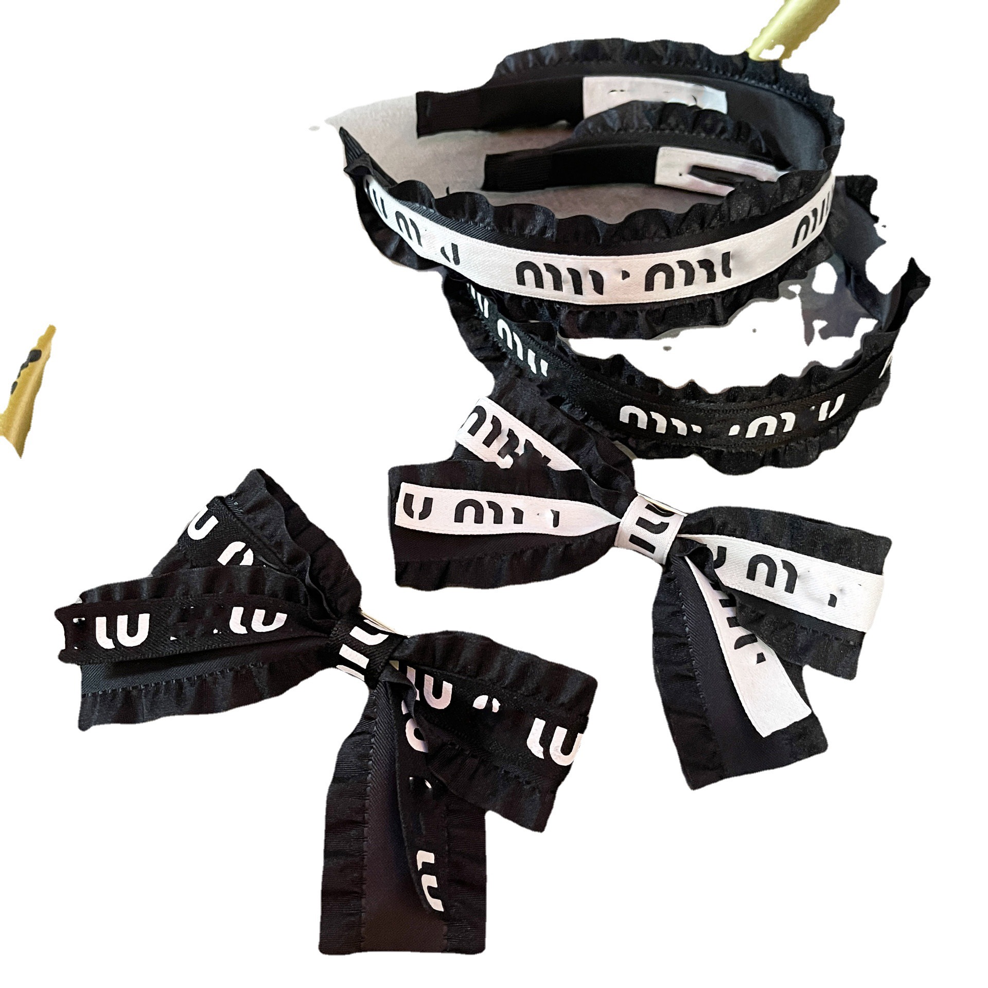 designer 2025 new Hairpin, hair rope hair hoop internet-famous trendy textured handmade hair accessories bow barrette