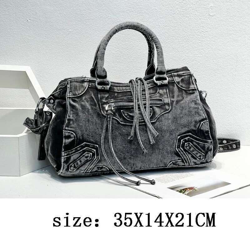 city tote womens shoulder designer motorcycle denim canvas handbag and prusee washing cowboy diagonal span bag