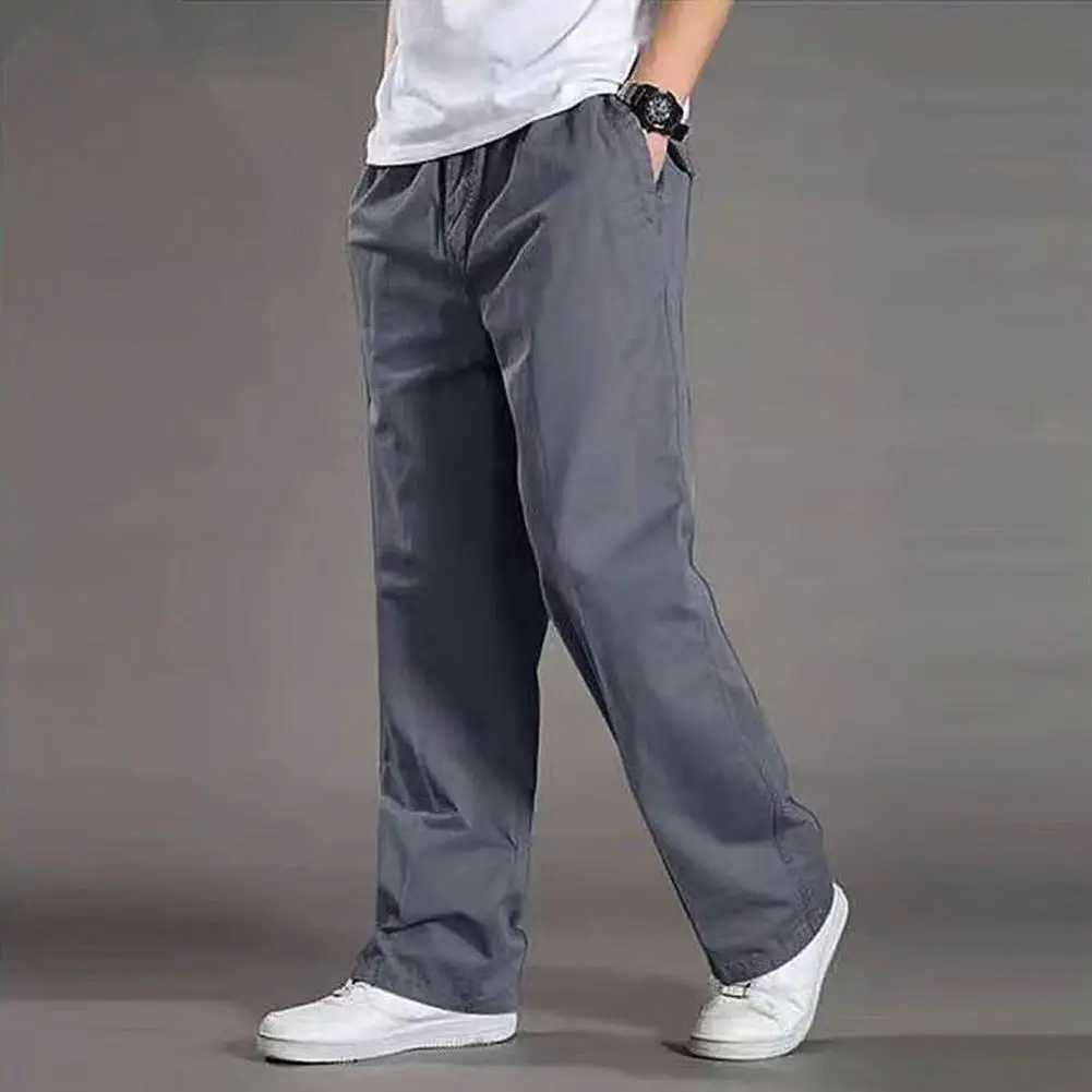 Mens cargo pants summer spring cotton workwear new large casual climbing and jogging pants Hombre autumn TrouserXJ250412