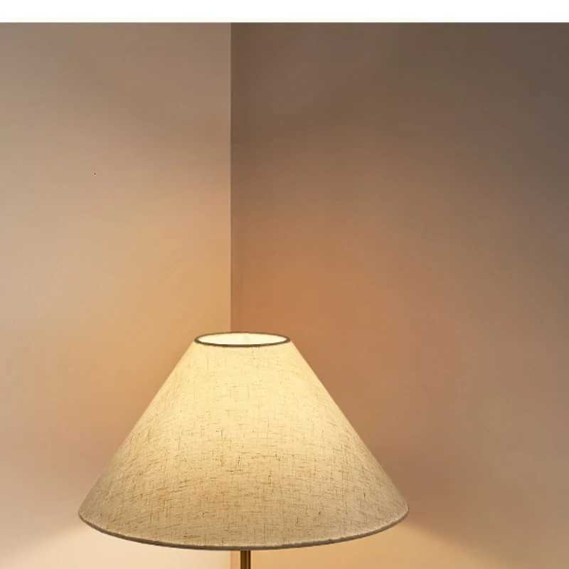 Living room vintage floor lamp WabiSabi style vintage walnut solid wood bedroom bedside table sofa side study vertical desk lampW251113